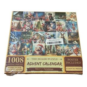 Christmas Advent Calendar‎ Jigsaw Puzzle 1008 Pieces Holiday Xmas Sealed